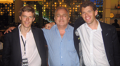 With Dominic and  Al Lyon at  02  Arena, London, June 2008